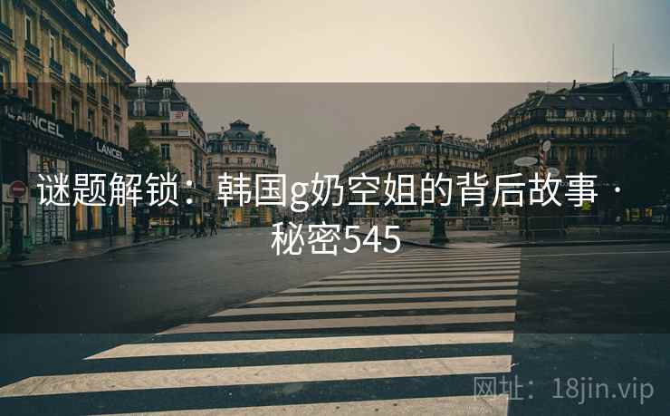 谜题解锁:韩国g奶空姐的背后故事 · 秘密545